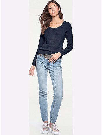 Pull Encolure Ronde Basique Et Facile à Associer, Coloris Tendance - Taille Standard - helline