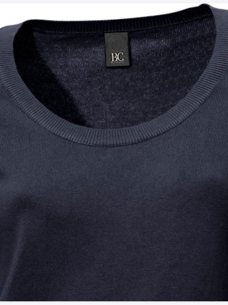 Pull Encolure Ronde Basique Et Facile à Associer, Coloris Tendance - Taille Standard - Helline Bleu marine - Kiabi