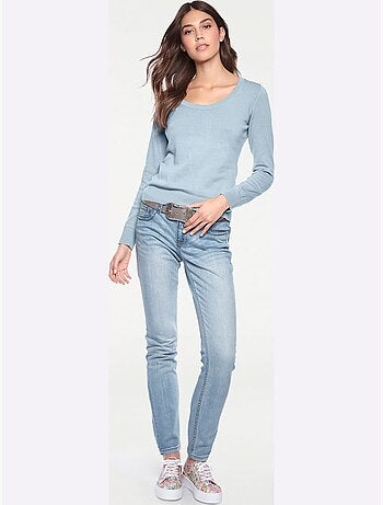 Pull Encolure Ronde Basique Et Facile à Associer, Coloris Tendance - Taille Standard - helline