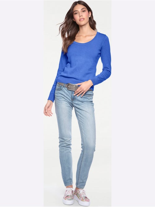 Pull Encolure Ronde Basique Et Facile à Associer, Coloris Tendance - Taille Standard - helline - Kiabi