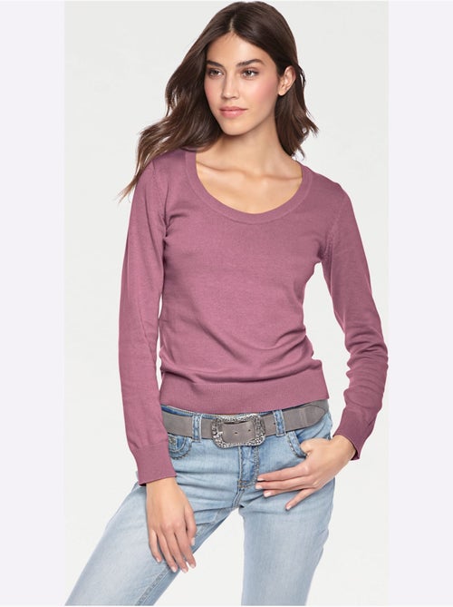 Pull Encolure Ronde Basique Et Facile à Associer, Coloris Tendance - Taille Standard - helline - Kiabi