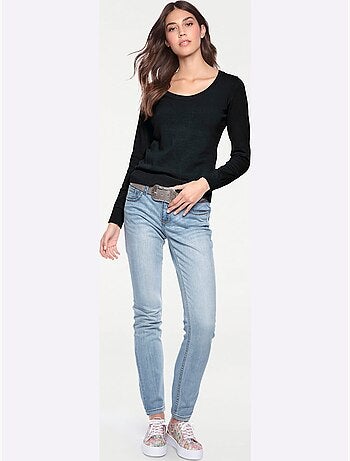 Pull Encolure Ronde Basique Et Facile à Associer, Coloris Tendance - Taille Standard - helline