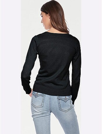 Pull Encolure Ronde Basique Et Facile à Associer, Coloris Tendance - Taille Standard - helline