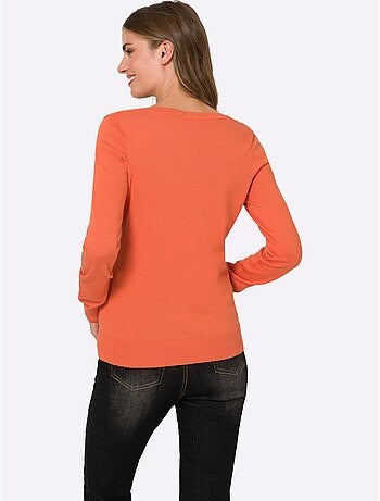Pull Encolure Ronde Basique Et Facile à Associer, Coloris Tendance - Taille Standard - helline