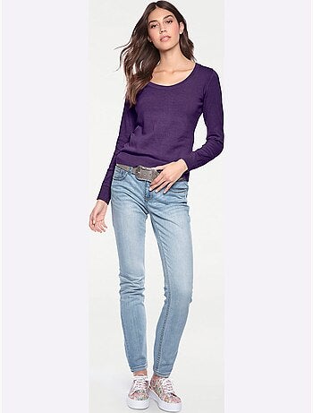 Pull Encolure Ronde Basique Et Facile à Associer, Coloris Tendance - Taille Standard - helline