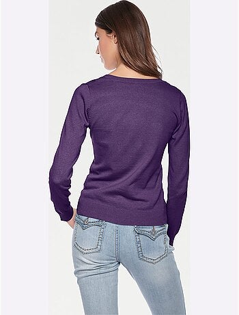 Pull Encolure Ronde Basique Et Facile à Associer, Coloris Tendance - Taille Standard - helline