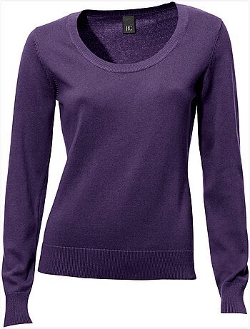 Pull Encolure Ronde Basique Et Facile à Associer, Coloris Tendance - Taille Standard - helline