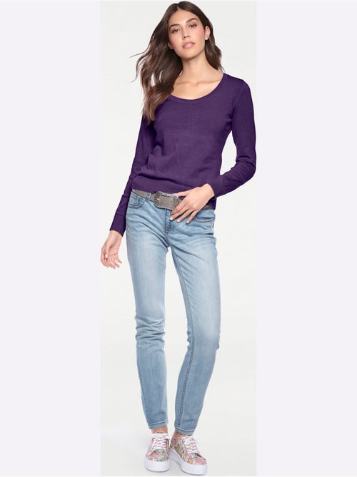 Pull Encolure Ronde Basique Et Facile à Associer, Coloris Tendance - Taille Standard - helline - Kiabi