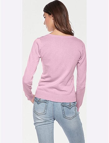 Pull Encolure Ronde Basique Et Facile à Associer, Coloris Tendance - Taille Standard - helline