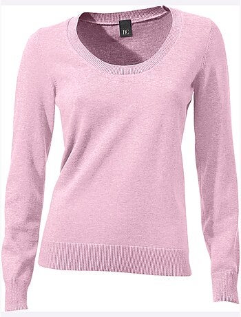 Pull Encolure Ronde Basique Et Facile à Associer, Coloris Tendance - Taille Standard - helline