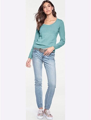Pull Encolure Ronde Basique Et Facile à Associer, Coloris Tendance - Taille Standard - helline
