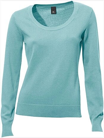 Pull Encolure Ronde Basique Et Facile à Associer, Coloris Tendance - Taille Standard - helline