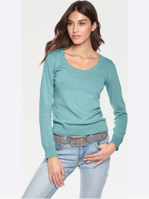 Pull Encolure Ronde Basique Et Facile à Associer, Coloris Tendance - Taille Standard - helline - Kiabi