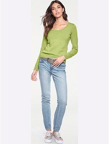 Pull Encolure Ronde Basique Et Facile à Associer, Coloris Tendance - Taille Standard - helline
