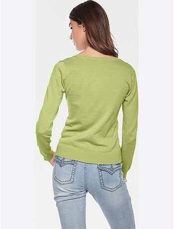 Pull Encolure Ronde Basique Et Facile à Associer, Coloris Tendance - Taille Standard - helline