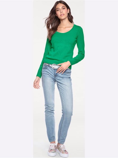 Pull Encolure Ronde Basique Et Facile à Associer, Coloris Tendance - Taille Standard - helline - Kiabi