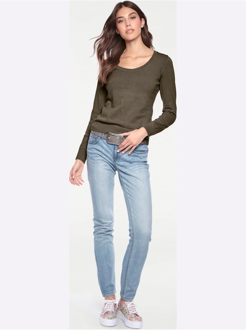 Pull Encolure Ronde Basique Et Facile à Associer, Coloris Tendance - Taille Standard - helline - Kiabi