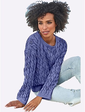 Pull Encolure Ronde Délavé Tendance - Taille Standard - Helline