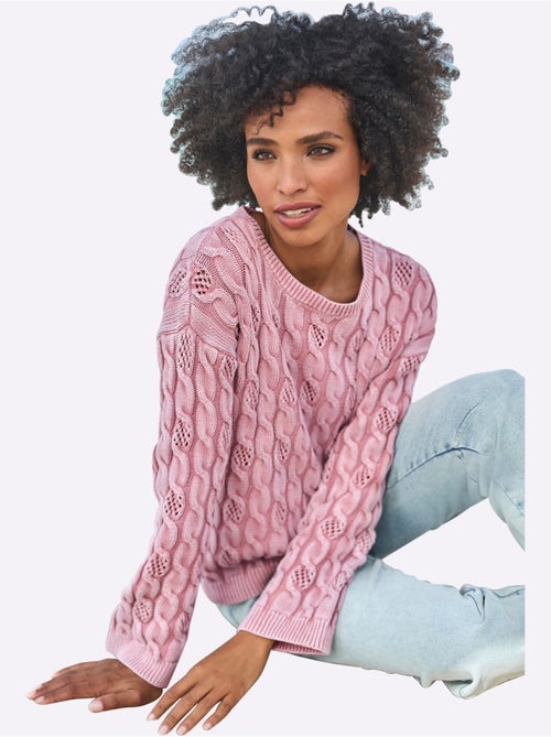 Pull Encolure Ronde Délavé Tendance - Taille Standard - helline - Kiabi