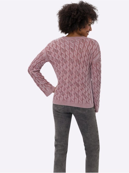 Pull Encolure Ronde Délavé Tendance - Taille Standard - helline - Kiabi