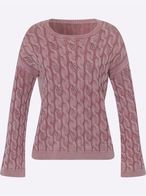 Pull Encolure Ronde Délavé Tendance - Taille Standard - helline - Kiabi