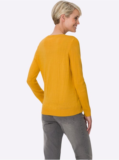Pull encolure ronde doux avec manches longues en maille légère - Taille standard - Moda Vilona - Kiabi