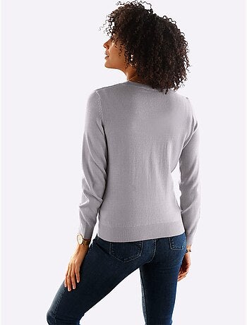 Pull Encolure Ronde Doux Comme Du Cachemire - Taille Standard - Moda Vilona