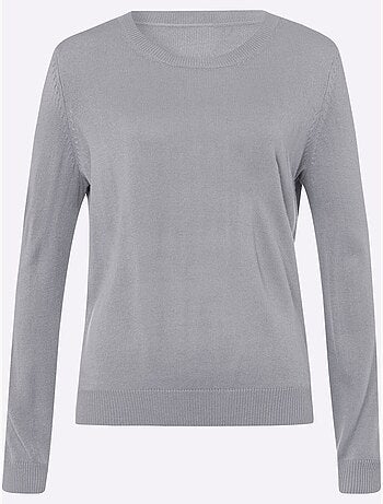 Pull Encolure Ronde Doux Comme Du Cachemire - Taille Standard - Moda Vilona