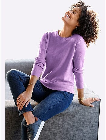 Pull Encolure Ronde Doux Comme Du Cachemire - Taille Standard - Moda Vilona