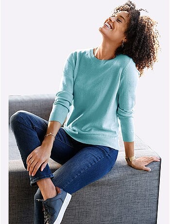 Pull Encolure Ronde Doux Comme Du Cachemire - Taille Standard - Moda Vilona
