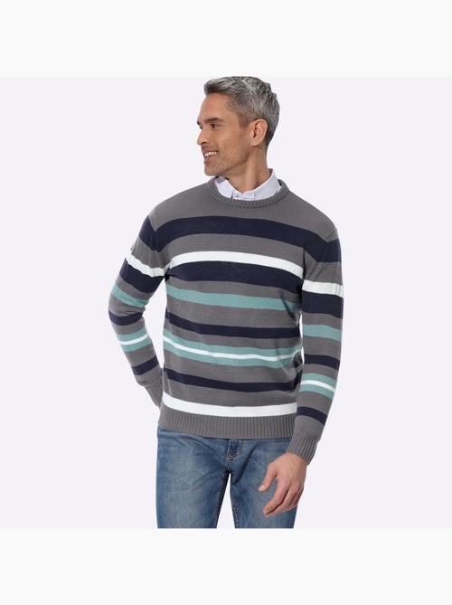 Pull encolure ronde fabriqué à partir de matériaux recyclés - taille standard - moda vilona - Kiabi