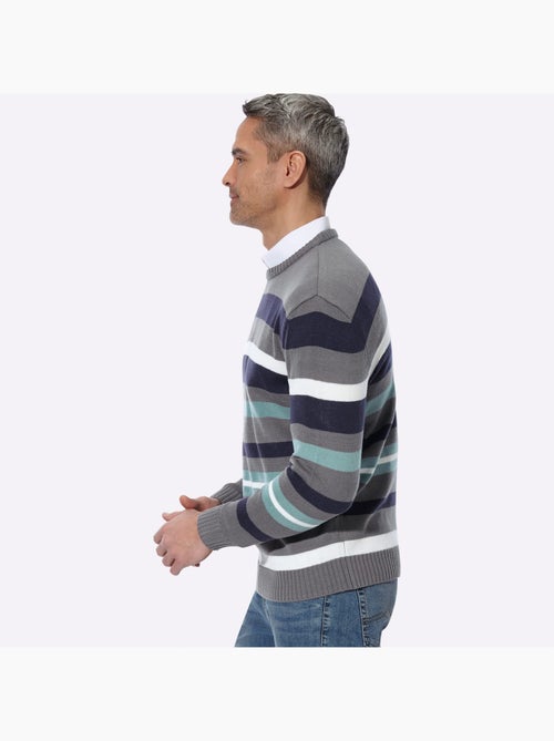 Pull encolure ronde fabriqué à partir de matériaux recyclés - taille standard - moda vilona - Kiabi