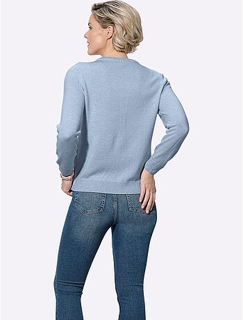 Pull Encolure Ronde Fil Chiné Doux - Taille Standard - Witt