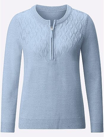 Pull Encolure Ronde Fil Chiné Doux - Taille Standard - Witt