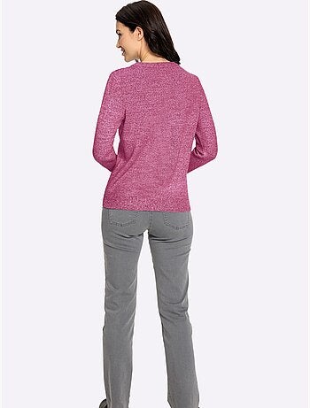 Pull Encolure Ronde Fil Chiné Doux - Taille Standard - Witt