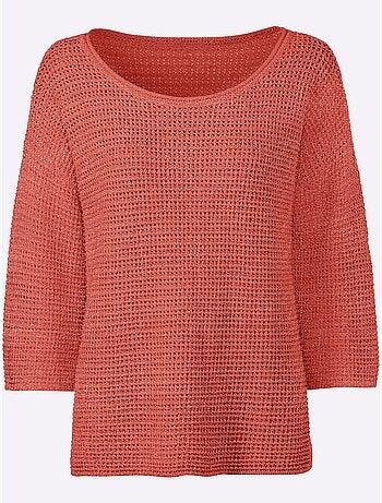 Pull Encolure Ronde Fil Fantaisie Brillant - Taille Standard - Helline
