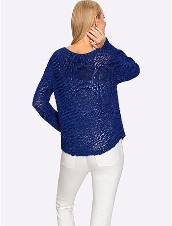 Pull Encolure Ronde Joli Fil Fantaisie - Taille Standard - Helline