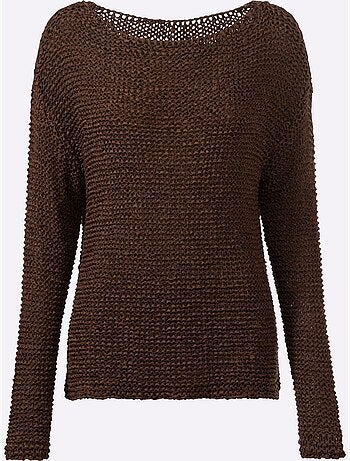 Pull Encolure Ronde Joli Fil Fantaisie - Taille Standard - Helline