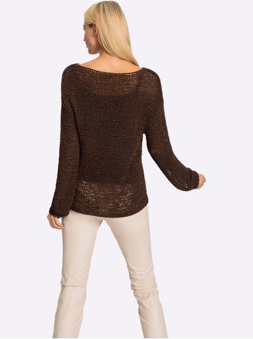 Pull Encolure Ronde Joli Fil Fantaisie - Taille Standard - Helline - Kiabi