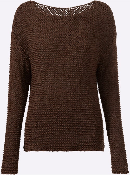 Pull Encolure Ronde Joli Fil Fantaisie - Taille Standard - Helline - Kiabi