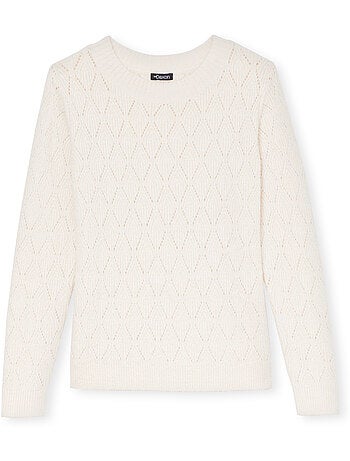 Pull encolure ronde maille fantaisie - DAXON