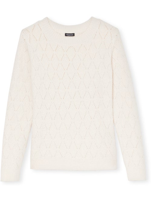 Pull encolure ronde maille fantaisie - DAXON - Kiabi