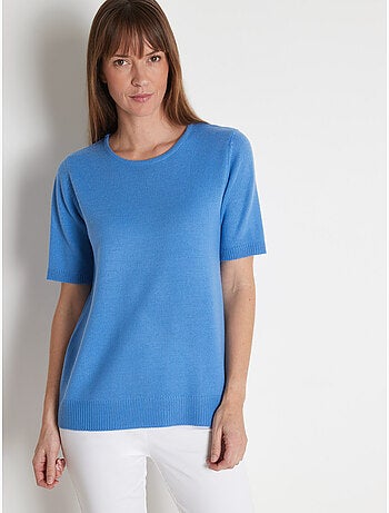 Pull encolure ronde manches courtes - DAXON