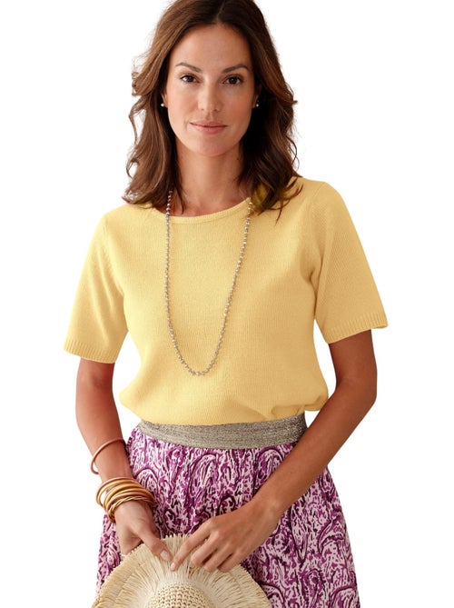 Pull encolure ronde manches courtes - DAXON - Kiabi