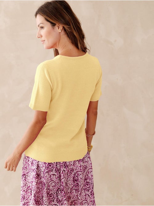 Pull encolure ronde manches courtes - DAXON - Kiabi