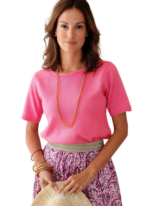 Pull encolure ronde manches courtes - DAXON - Kiabi