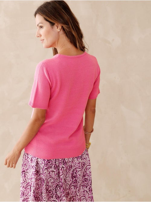 Pull encolure ronde manches courtes - DAXON - Kiabi