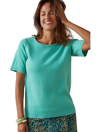 Pull encolure ronde manches courtes - DAXON