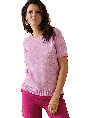 Pull encolure ronde manches courtes - DAXON