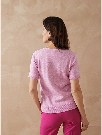 Pull encolure ronde manches courtes - DAXON